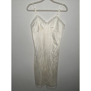 Vintage Nightgown Chemise 34 Slip Lingerie Nylon Lace USA Dress Grunge